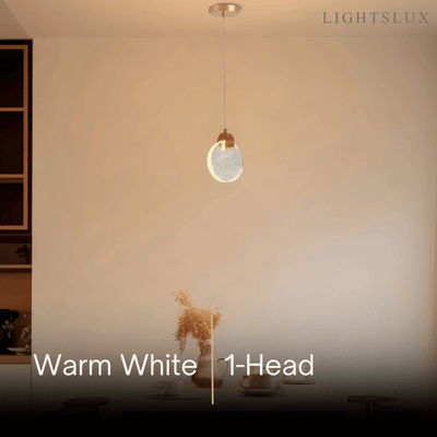 Excelis Art Deco Round – Pendant Light Gold Metal/Crystal for Dining RoomWV361