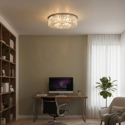 Excelis Royal Runde LED-Deckenleuchte – Chrom/Gold-Ausführung für Wohnzimmer/Schlafzimmer