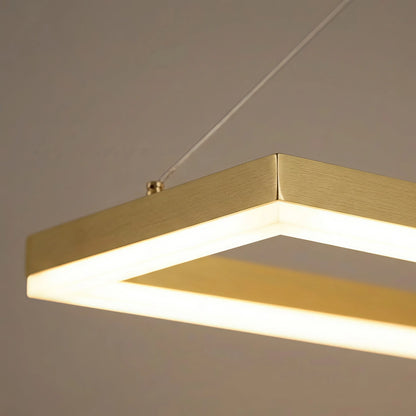 Excelis Luxury Rectangular Pendant Light