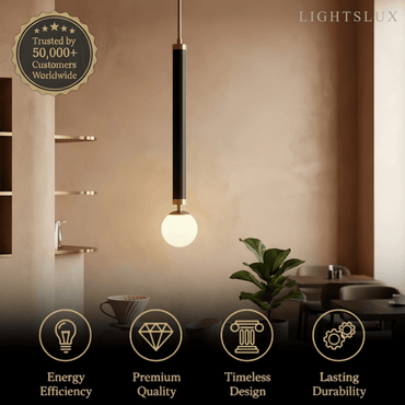 Modern Metal Pendant Light - Linear