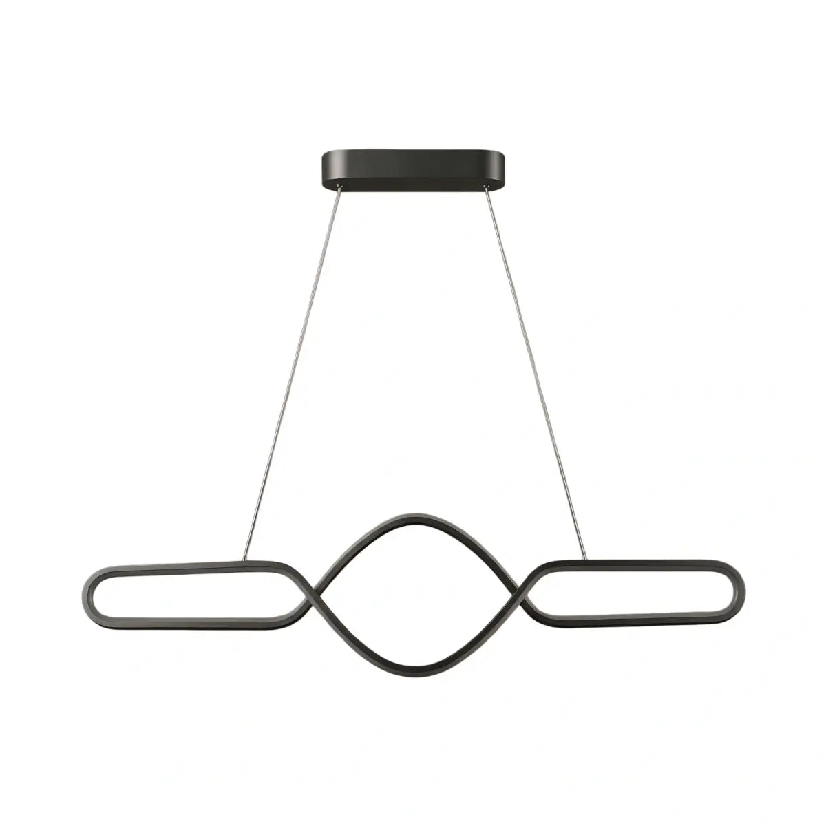 Pendant_Light_Black_Metal_Silica_Gel_Cross_Linear