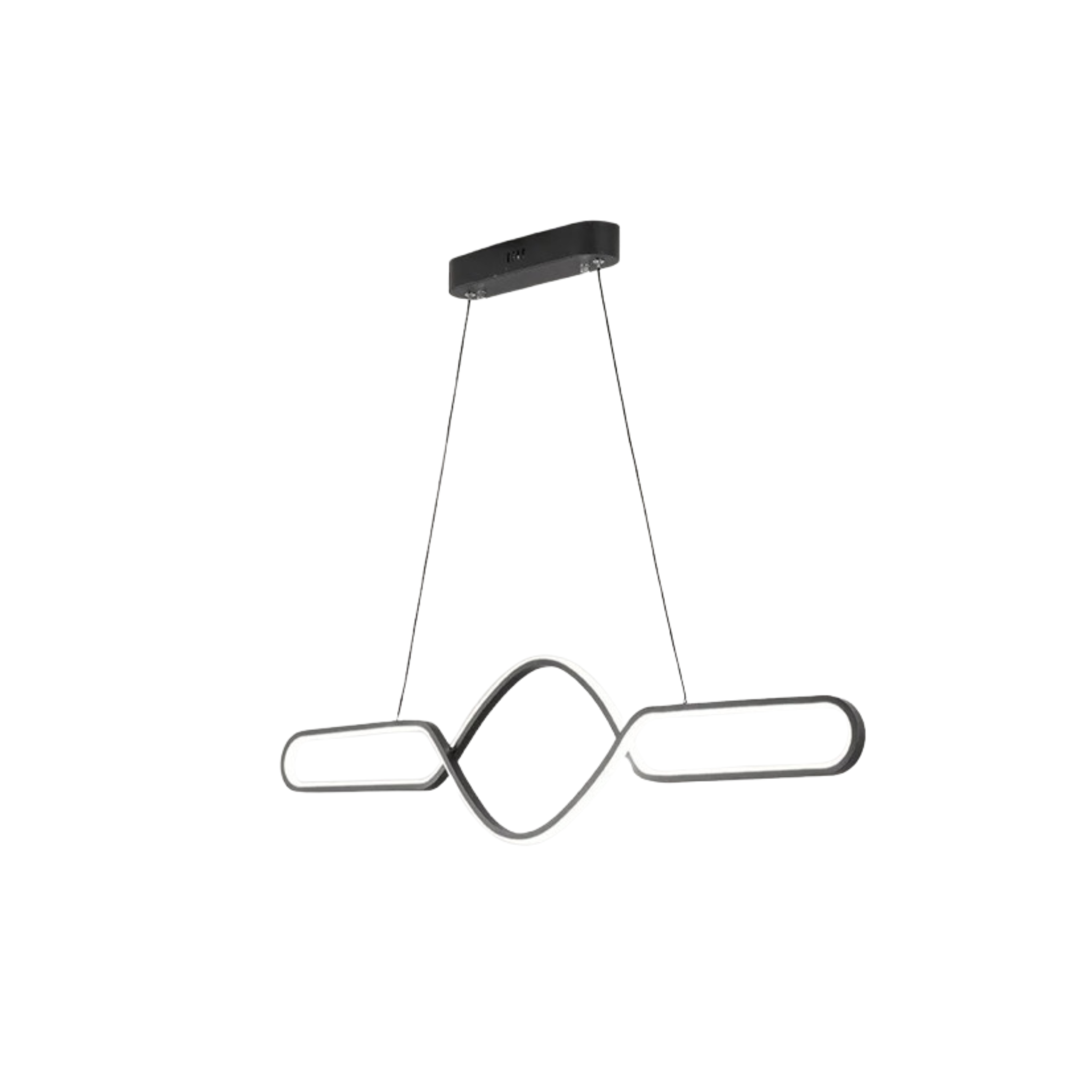 Pendant_Light_Black_Metal_Silica_Gel_Cross_Linear