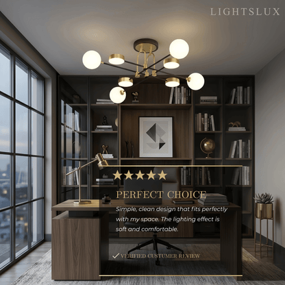 Nebula Modern Gold Chandelier
