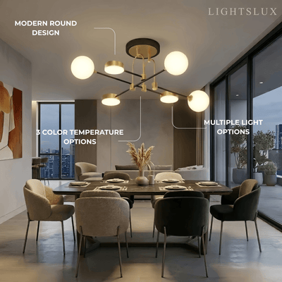 Nebula Modern Gold Chandelier