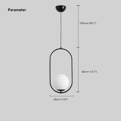  Modern Globe Pendant Light Dimension