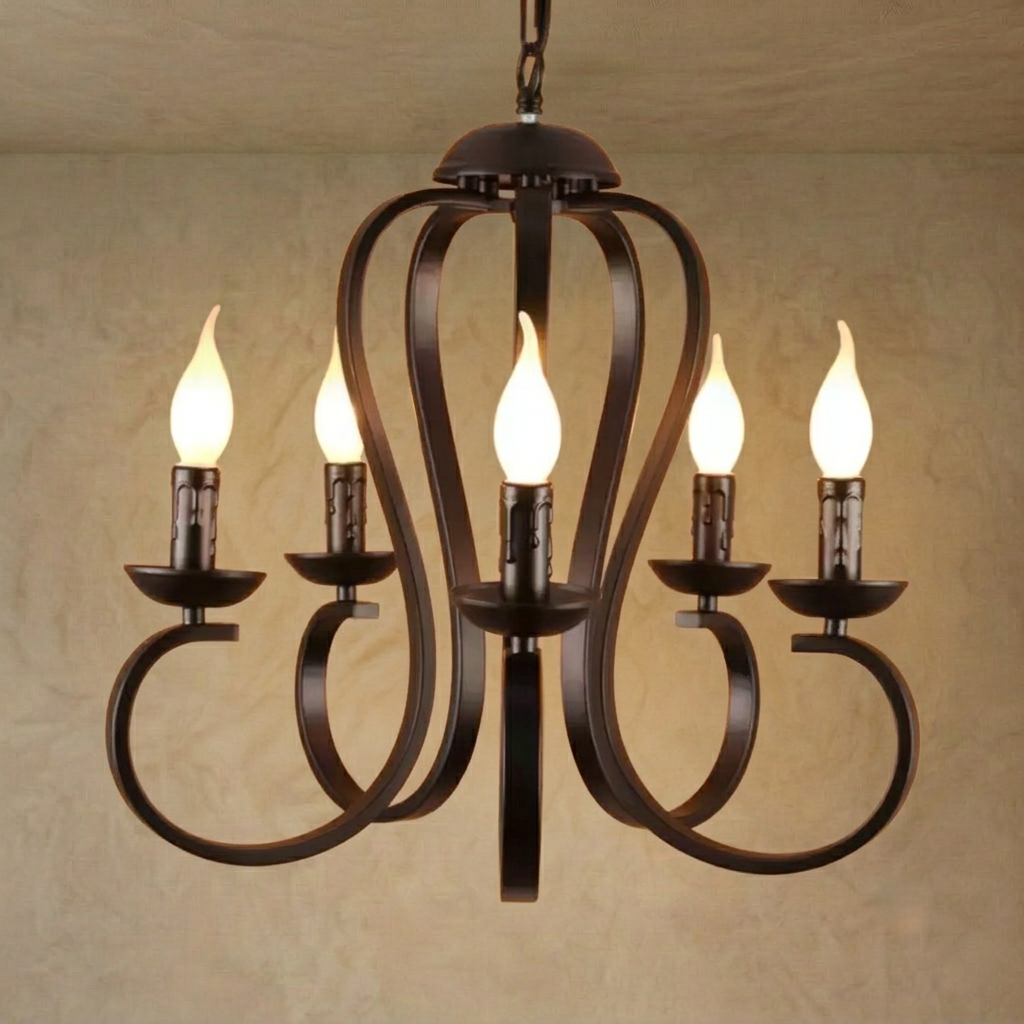 Excelis Vintage Kerzenleuchter - Mehrflammige Metallleuchte für Esszimmer/Wohnzimmer