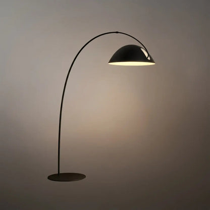 Velora Moderne schwarze Stehlampe – Gebogenes Metalldesign für das Wohnzimmer