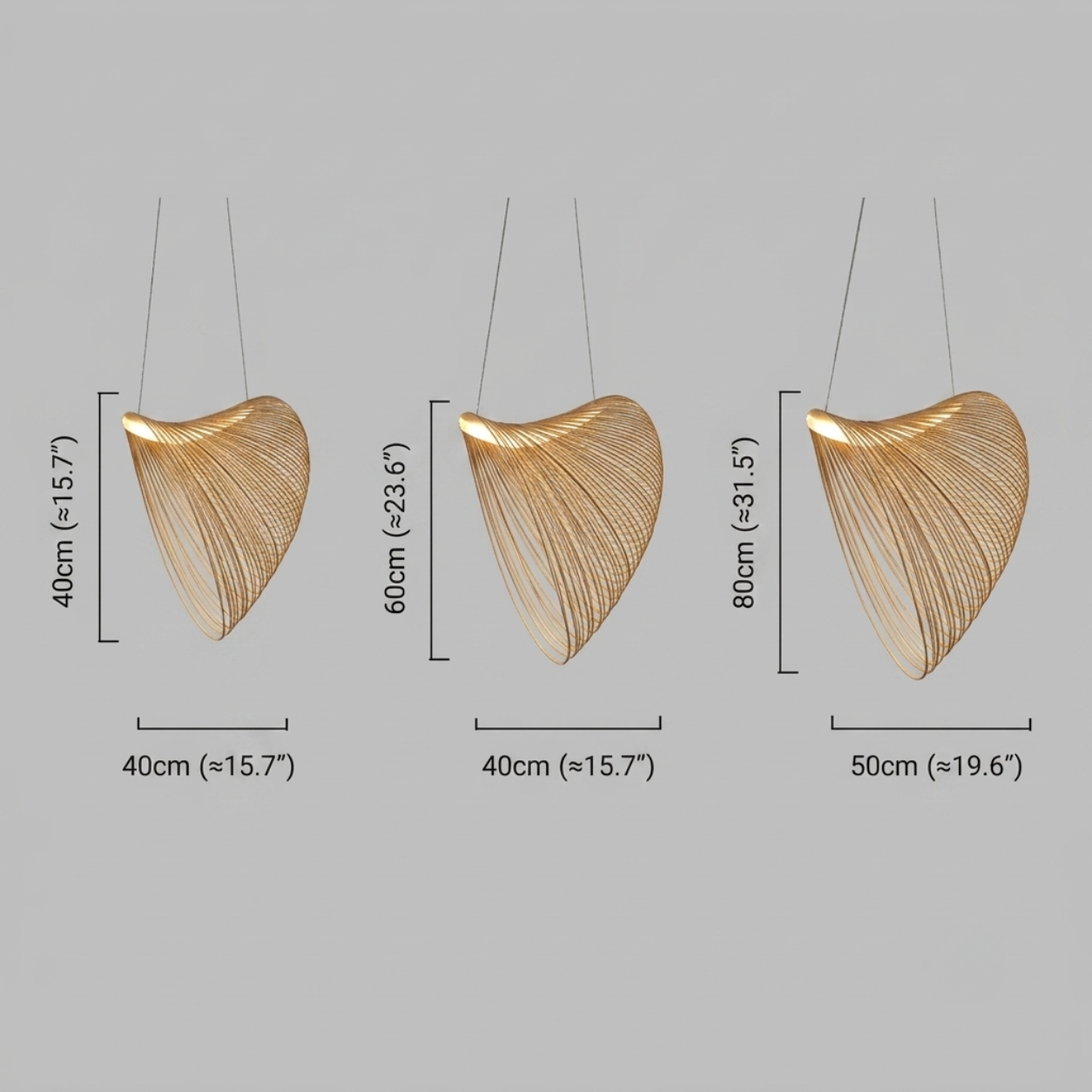 Zenno Art-Deco-Pendelleuchte – Unregelmäßiges Holzdesign für das Esszimmer