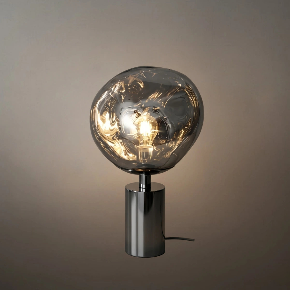 Stellar Moderne Tischlampe – Metall Chrom/Gold/Rot für Wohnzimmer