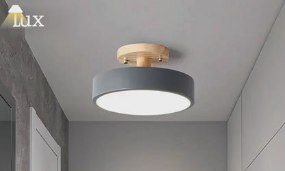 Morandia Deckenleuchte im Morandi-Stil – Weiß/Rosa/Grün, Holz &amp; Acryl fürs Schlafzimmer