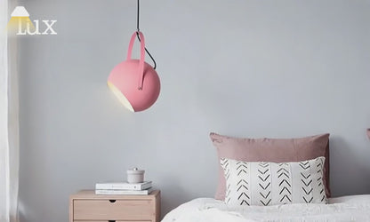 Morandia Nordic Art Deco Pendelleuchte – 5-farbiges Metall fürs Schlafzimmer