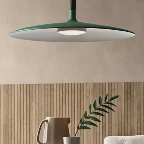 Morandia Industrial Flying Saucer Pendant Light Dining Room