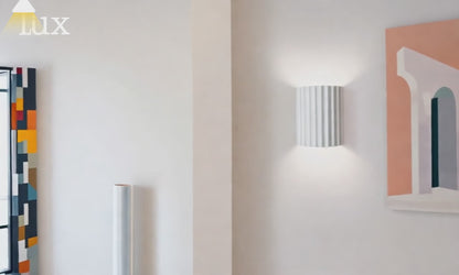Arcato Moderne Harz-Wandleuchte – Grün/Grau/Orange für Wohnzimmer/Schlafzimmer