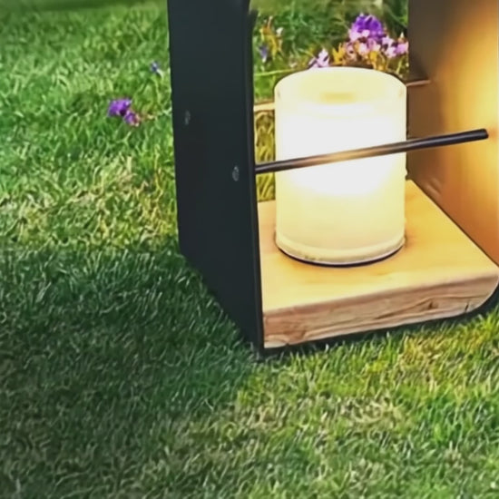 Irondale Modern Solar Pathway Light – IP65 Waterproof Candle-Style Garden