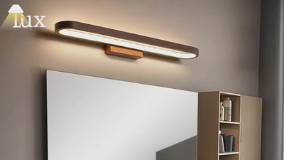 Arcato Moderne elliptische Wandleuchte – Schwarzes oder kaffeefarbenes Metall für Badezimmer/Schlafzimmer