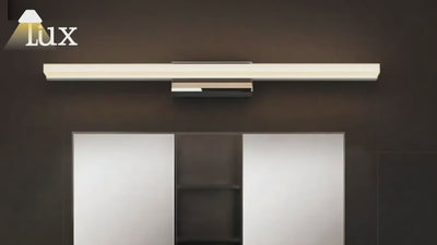 Arcato Minimalistische lineare Wandleuchte für Badezimmer – IP44 Metall in Schwarz/Chrom
