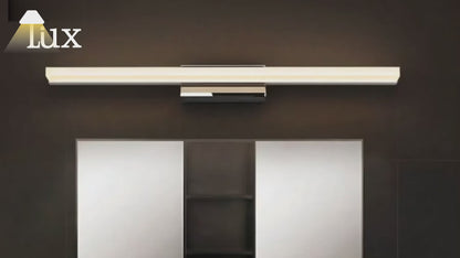 Arcato Minimalistische lineare Wandleuchte für Badezimmer – IP44 Metall in Schwarz/Chrom