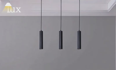 Arcato Moderne LED-Pendelleuchte – Schwarzes Metall für das Wohnzimmer