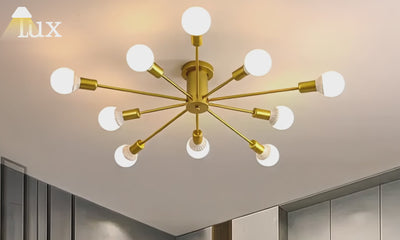 Moderne Deckenleuchte Nebula aus Metall und Glas – Bubble-Design für Schlaf- und Wohnzimmer