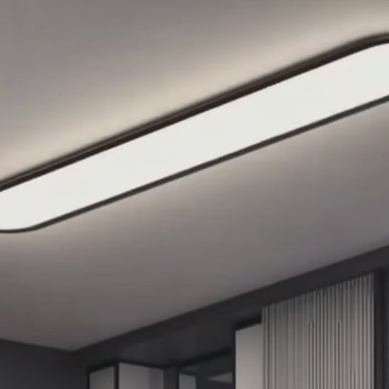 Arcato Minimalist White/Black LED Flush Mount Ceiling Light Living Room