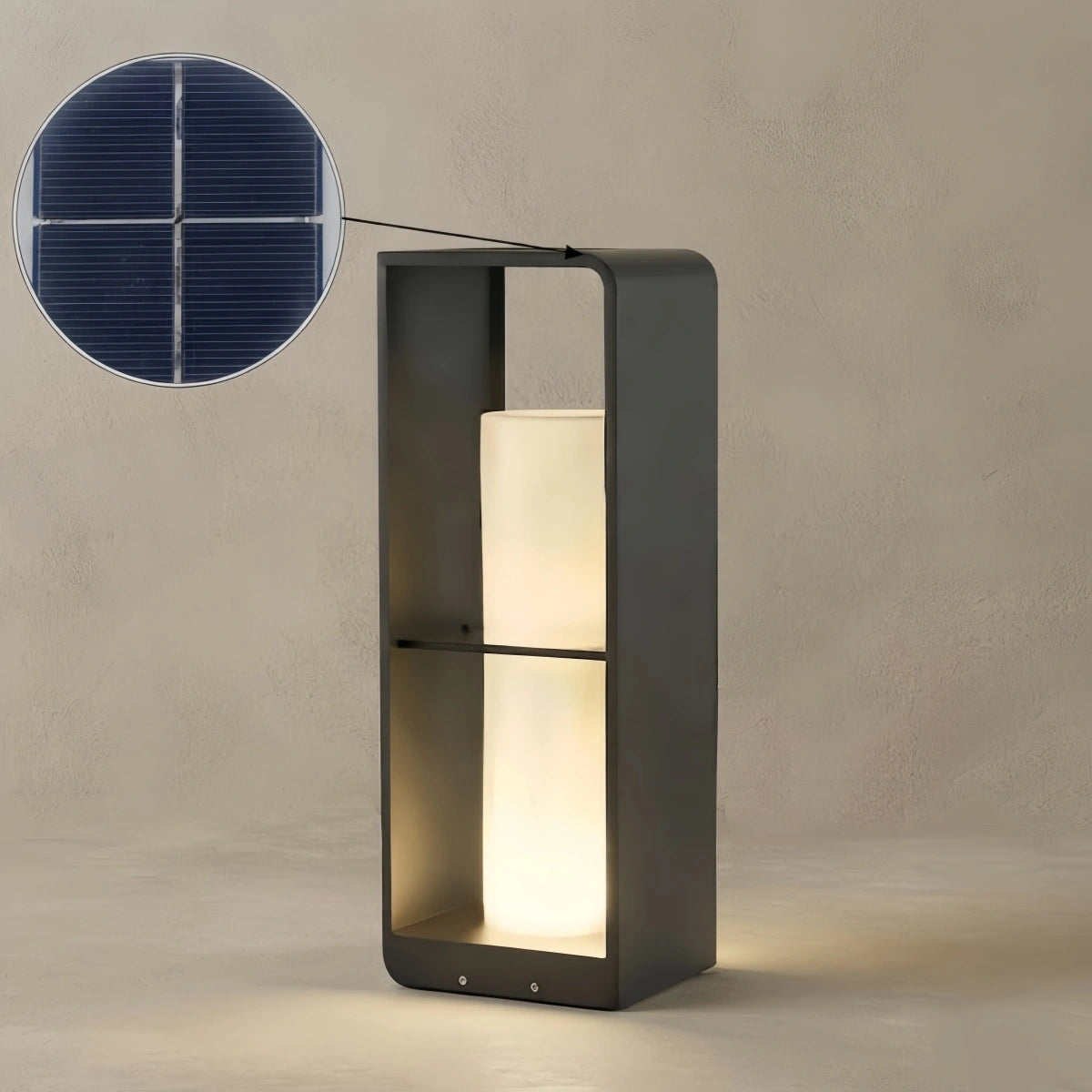 Moderne Solar-Wegeleuchte Irondale – IP65 wasserdichte Gartenleuchte im Kerzenstil