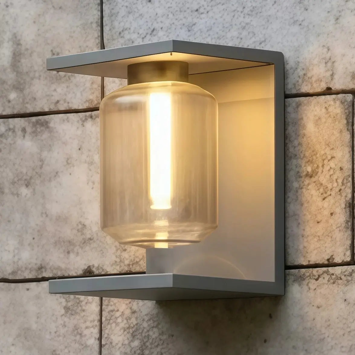 Irondale Industrielle Solar-LED-Wandleuchte – Schwarze Außenleuchte für Terrasse